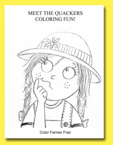 photo of Meet the Quackers coloring fun worksheet